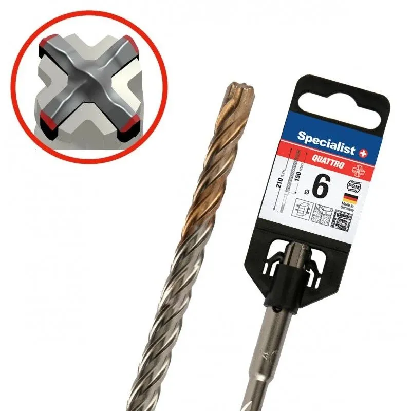 SPECIALIST+ hammer drill QUATTRO, 6-150 x 210 mm