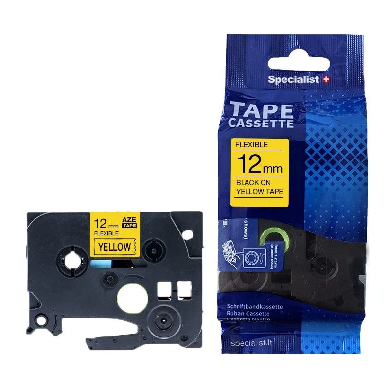 SPECIALIST+ lenta FLEXIBLE komp., 12 mm, melna - dzeltena