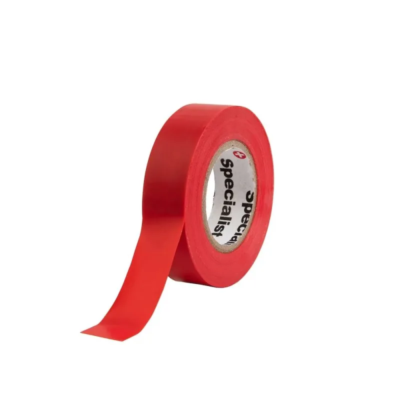 SPECIALIST+ PVC electric tape, red, 0.13mmx19mm x 20m