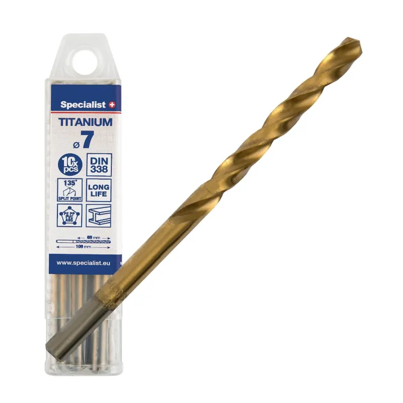 SPECIALIST+ drill bit TITAN, 7 mm, 10 pcs