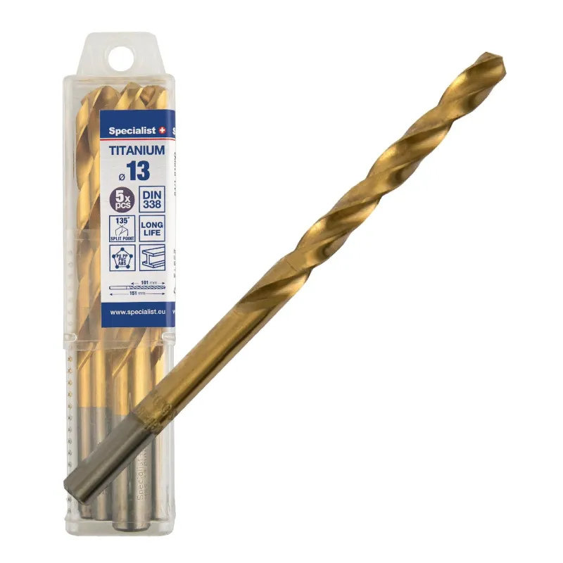 SPECIALIST+ drill bit TITAN, 13 mm, 5 pcs