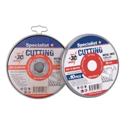 SPECIALIST+ metal cutting disc, 125x1x22 mm CUTTING, 10 pcs