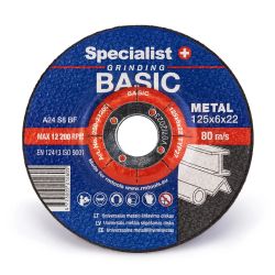SPECIALIST+ grinding disc BASIC, 125x6x22 mm