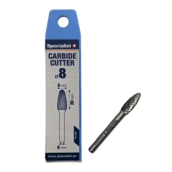 SPECIALIST+ carbide rotary burr, FLH 8x20x6 mm
