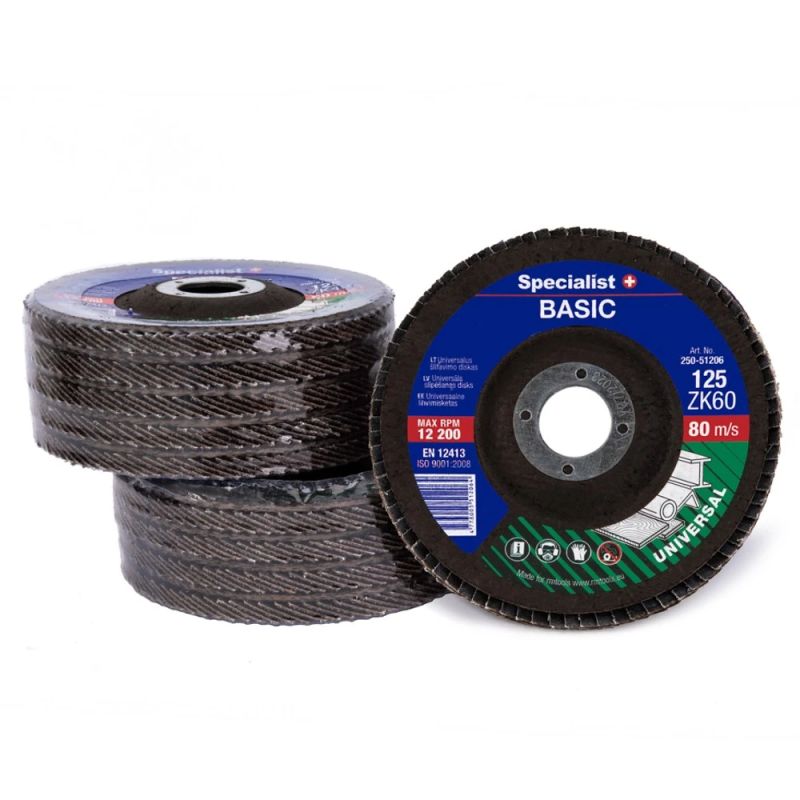 SPECIALIST+ flap disc BASIC, 125 mm, ZK60