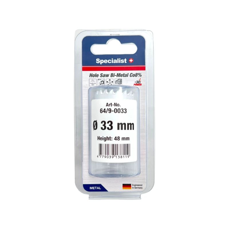 SPECIALIST+ hole saw BI-METAL, 33 mm