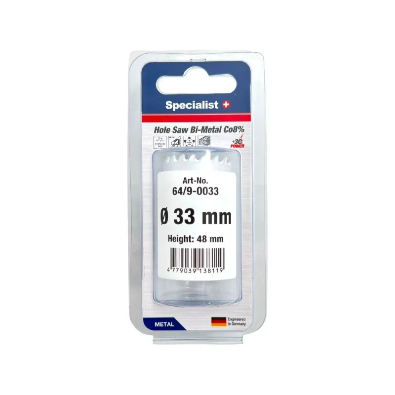 SPECIALIST+ kroņurbis BI-METAL, 33 mm