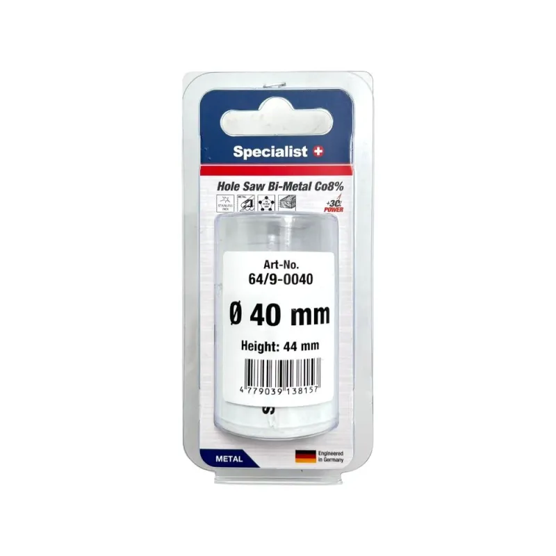 SPECIALIST+ kroņurbis BI-METAL, 40 mm
