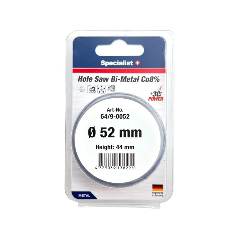 SPECIALIST+ hole saw BI-METAL, 52 mm