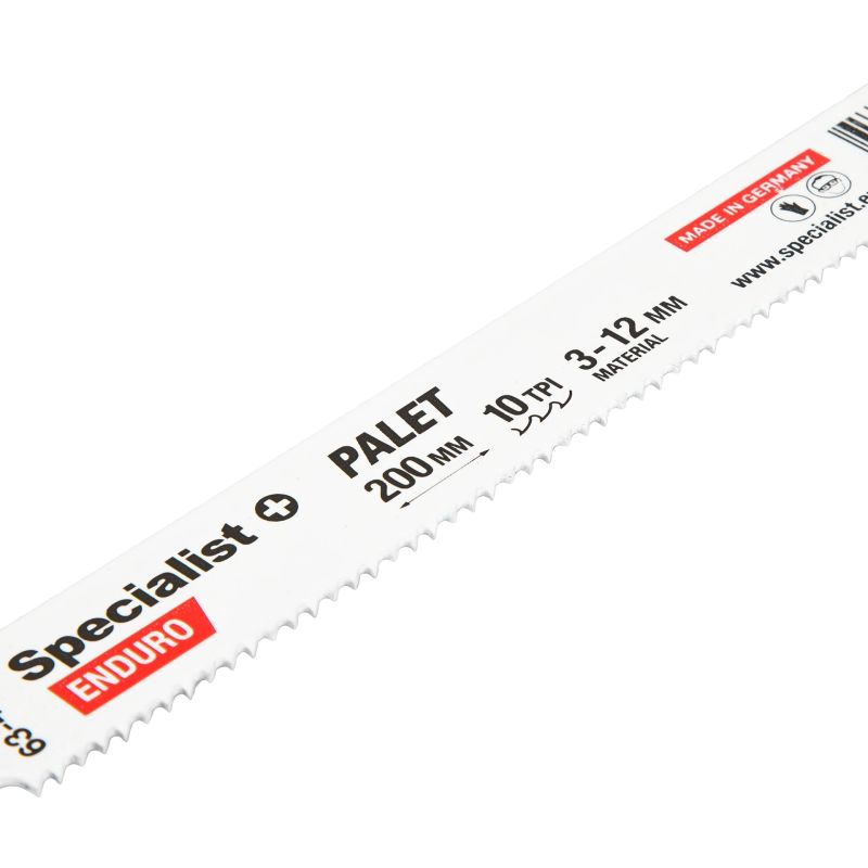 SPECIALIST+ figūrzāģa asmens paletēm, 200 mm, 10TPI