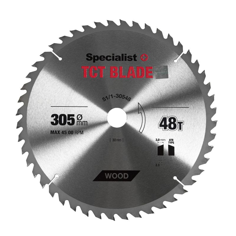 SPECIALIST+ griešanas disks, 305 x 48T x 30 mm