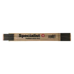 SPECIALIST+ foldable wooden ruler, 2 m