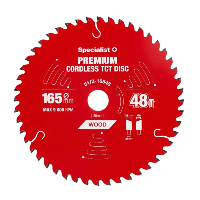 Cutting disc 165x48Tx20mm, Cordless PREMIUM, SPECIALIST+