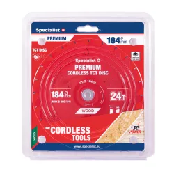 Cutting disc 184x24Tx20-16mm, Cordless PREMIUM, SPECIALIST+