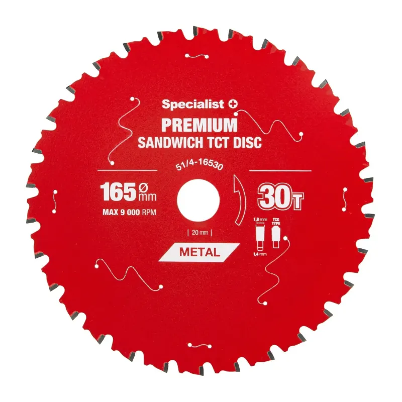 Pjovimo diskas 165x30Tx20mm, Sandwich PREMIUM, SPECIALIST+