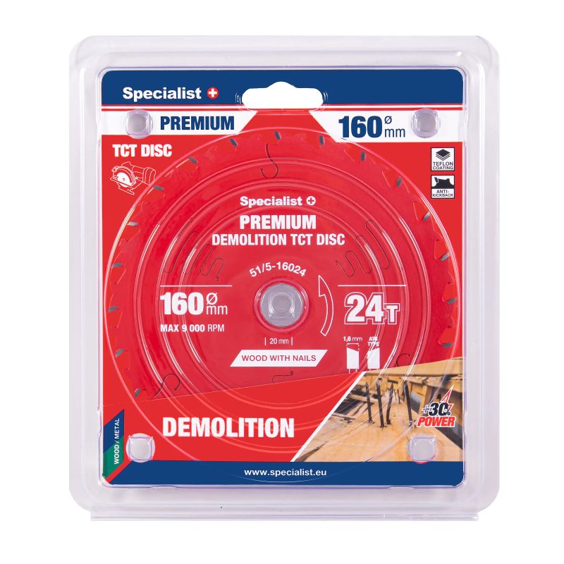 Griešanas disks 160x24Tx20mm, Demolition PREMIUM, SPECIALIST+