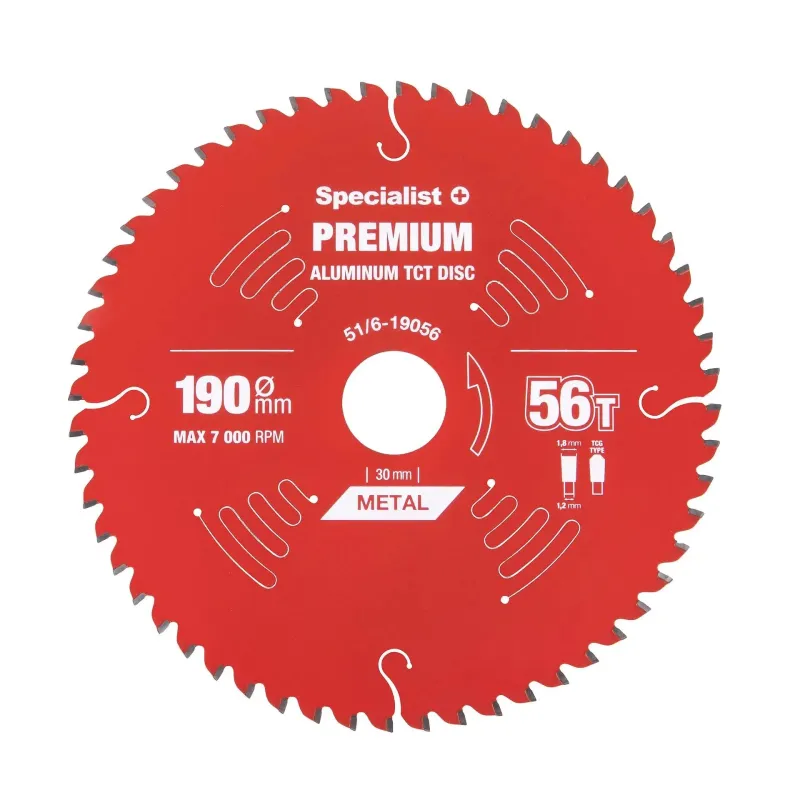Pjovimo diskas 190x56Tx30mm, Aluminium PREMIUM, SPECIALIST+