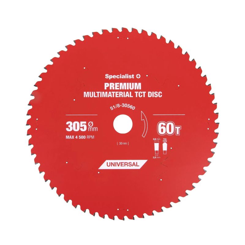Griešanas disks 305x60Tx30mm, Multimaterial PREMIUM, SPECIALIST+