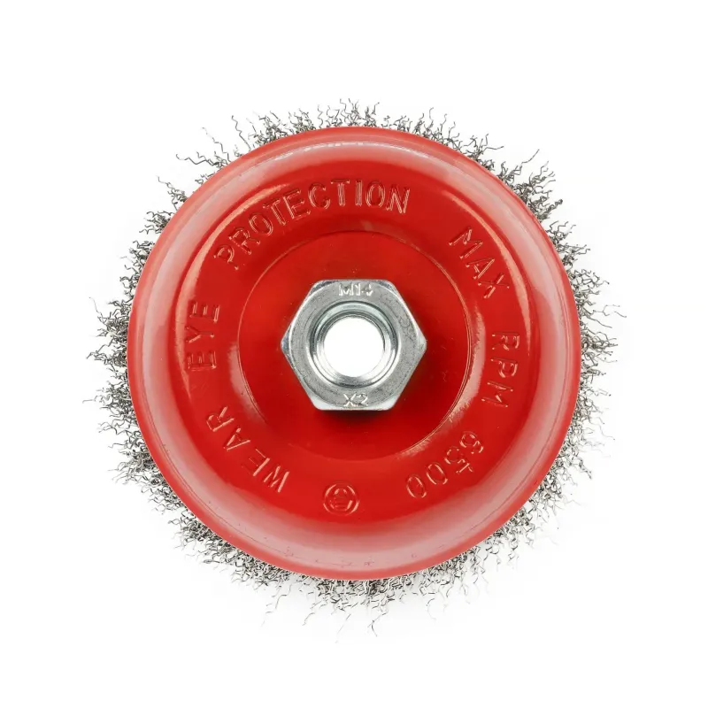 Wire cup brush, straight wire, 125 mm, M14, SPECIALIST+