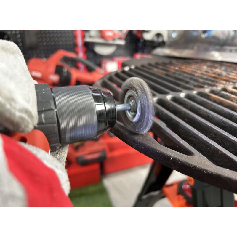 Stiepļu birstes ripa ar taisnu stiepli, ar kātiņu, 38 mm, SPECIALIST+