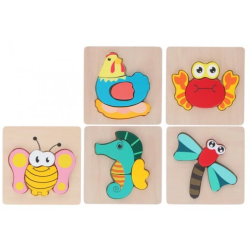 Puzle koka Dzīvnieciņi, 5gb