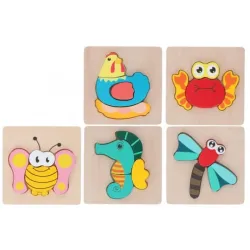 Puzle koka Dzīvnieciņi, 5gb