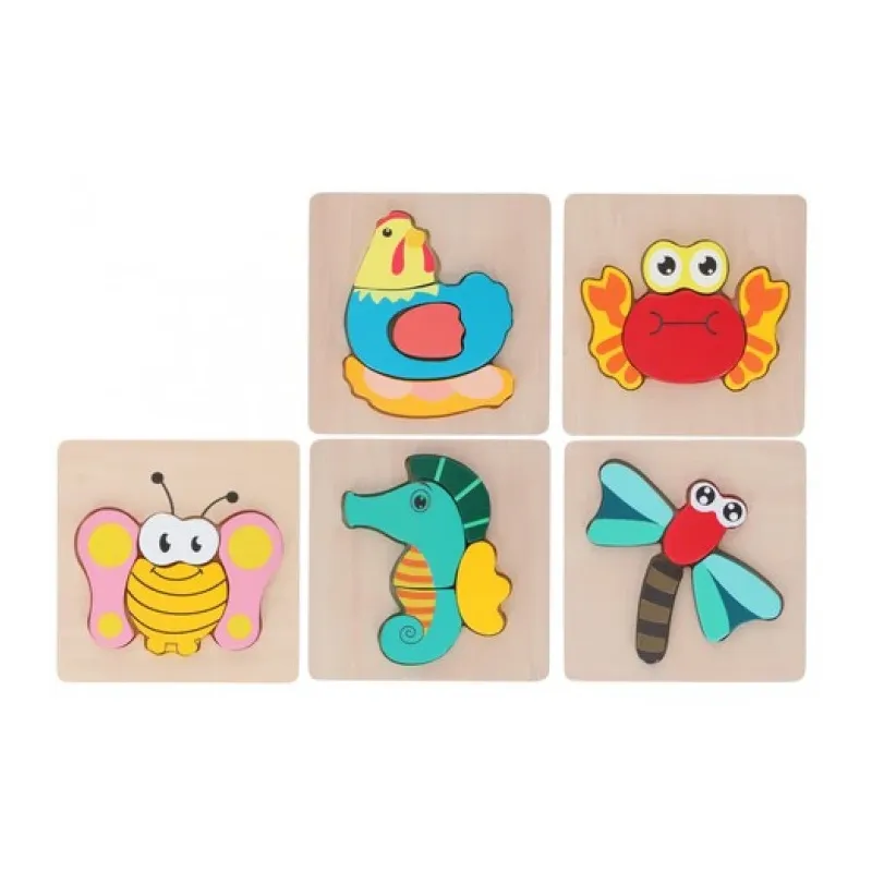 Puzle koka Dzīvnieciņi, 5gb