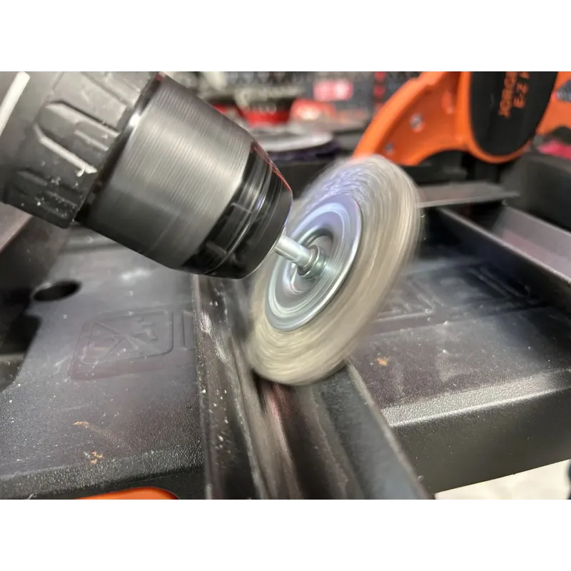 Stiepļu birstes ripa ar taisnu stiepli, ar kātu, 50 mm, SPECIALIST+