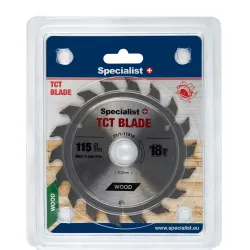SPECIALIST+ TCT blade, 115x18Tx22 mm