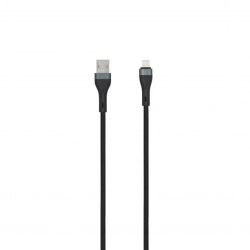 SEEK TOTI USB A to Lightning, 2m Braided Cable 2A ,non-MFI,, Black