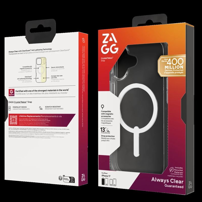 ZAGG Protection Bundle for iPhone 17: Case with MagSafe and Screen Protector