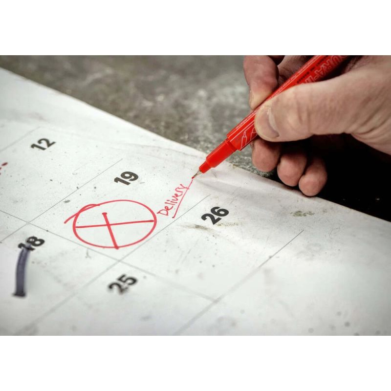 Markal marker DURA-INK kahe otsaga, 0.7 mm, punane