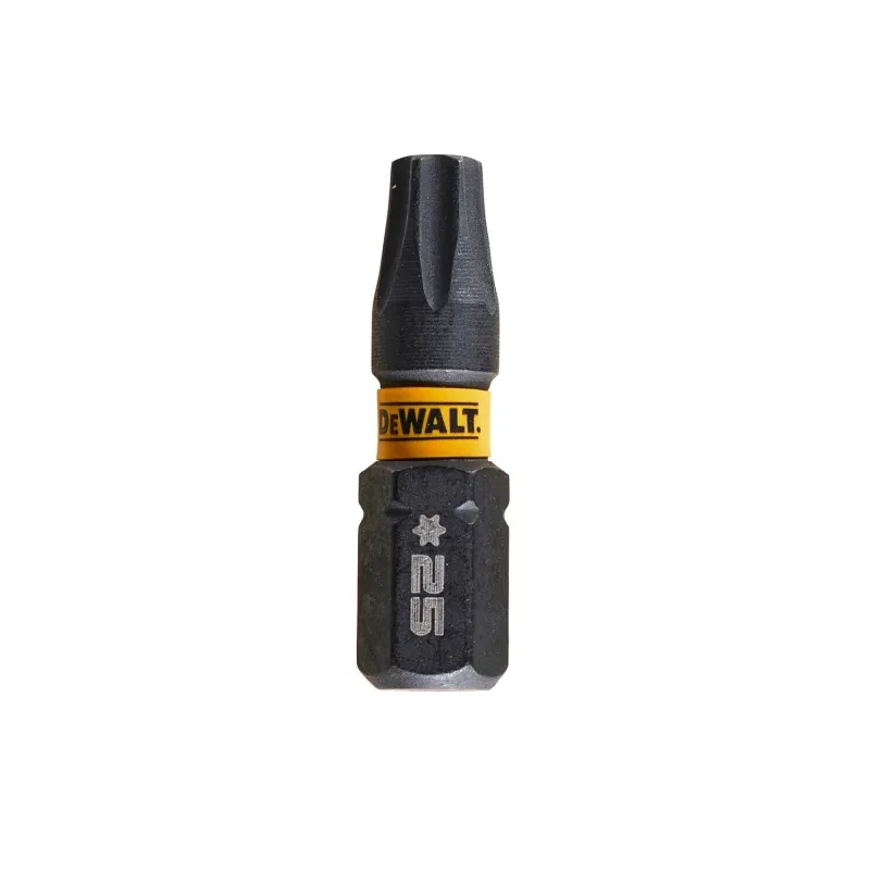 FLEXTORQ skrūvgriežu uzgaļi T25 25 mm, DeWALT, 5 gab.