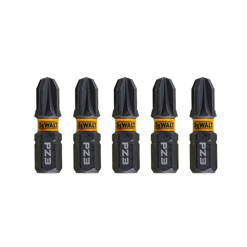 FLEXTORQ Screwdriver Bits PZ3, 25 mm, DeWALT, 5 pcs.