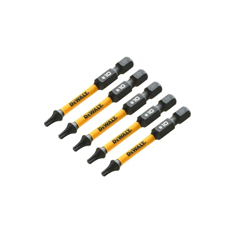 FLEXTORQ skrūvgriežu uzgaļi T10 57 mm, DeWALT, 5 gab.