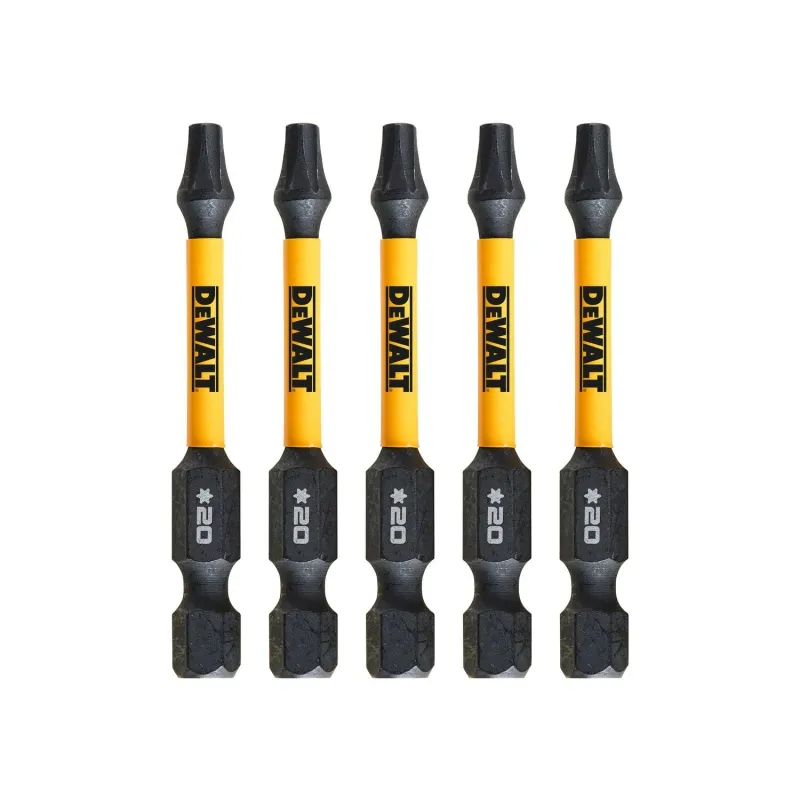 FLEXTORQ skrūvgriežu uzgaļi T20 57 mm, DeWALT, 5 gab.