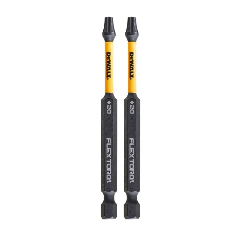 Sukimo antgaliukai FLEXTORQ T20 89 mm, DeWALT, 2 vnt.
