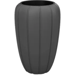 Puķu pods Gaja 615x400mm, 12.5L tumši pelēks