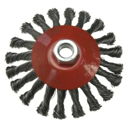 Knot wire flat brush 125 mm
