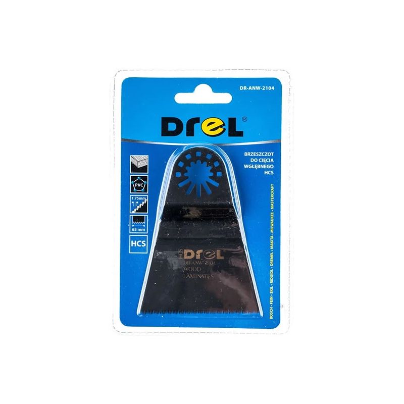 Multiinstrumenta asmens kokam-laminātam HCS 65 mm.