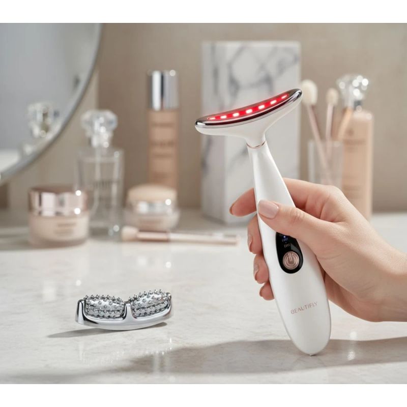 Beautifly LumaLift Pro LED Light Therapy Face and Neck Massager