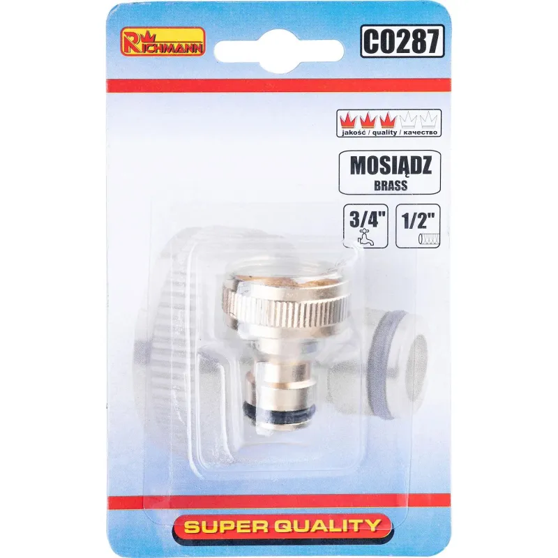 Žalvarinis antgalis vidiniu sriegiu 3-4