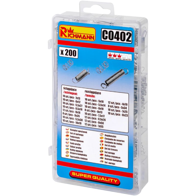 Vedrude komplekt, 200 tk