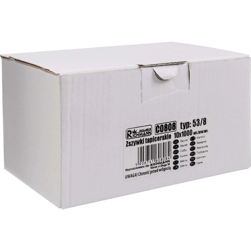 Type 53 staples, 8mm. 1000 pcs, Corona