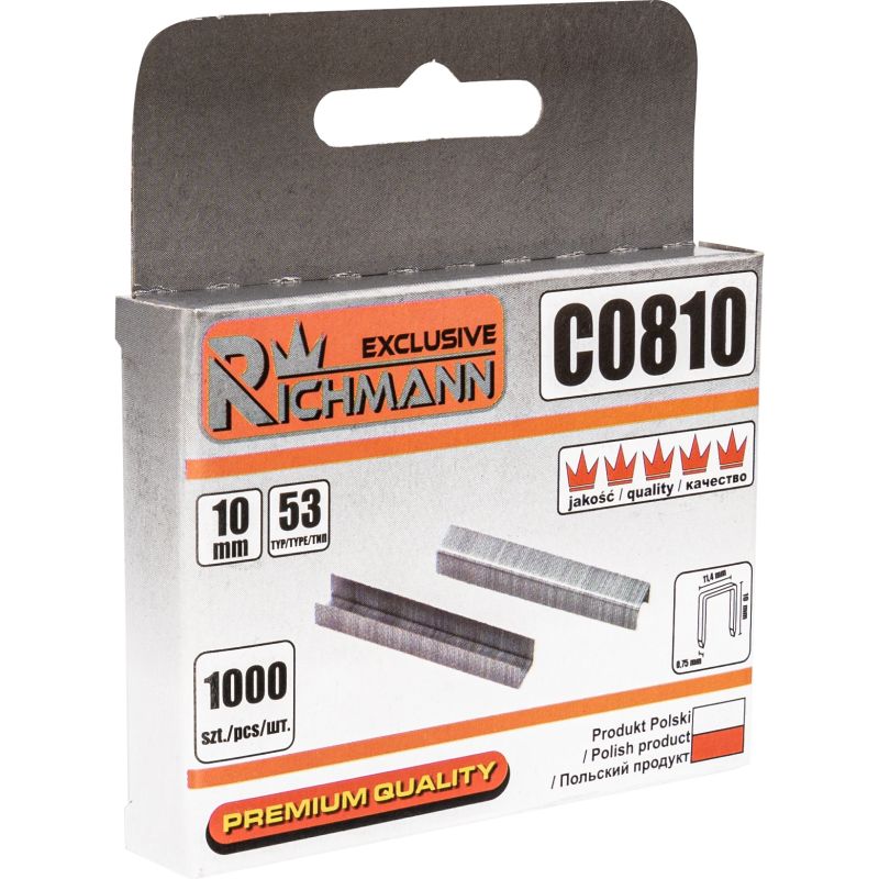 Type 53 staples, 10mm. 1000 pcs, Corona