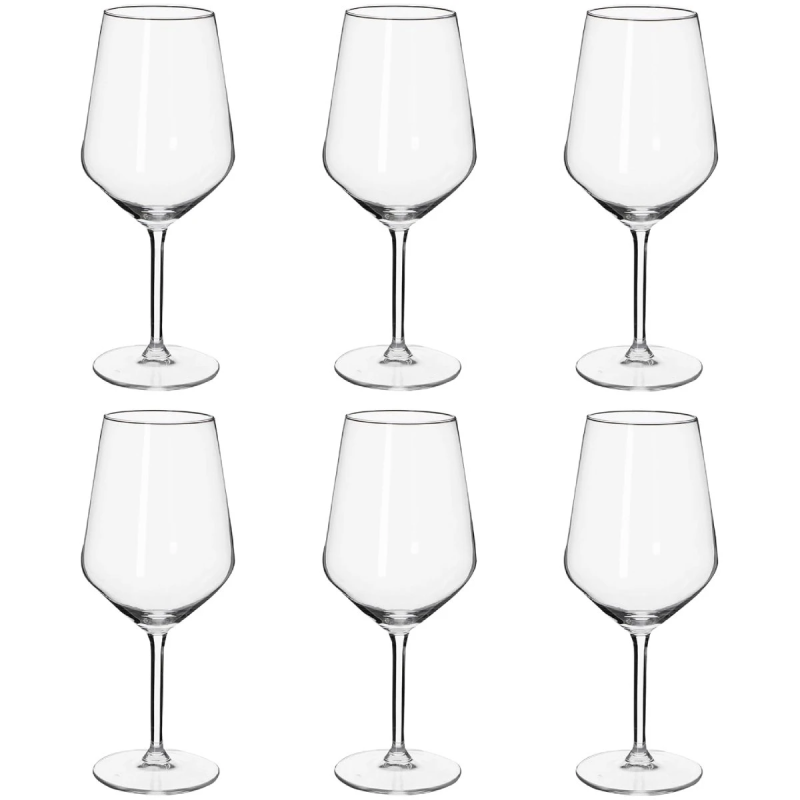 Glāzes sarkanvīna Alpina 530ml, 6gb