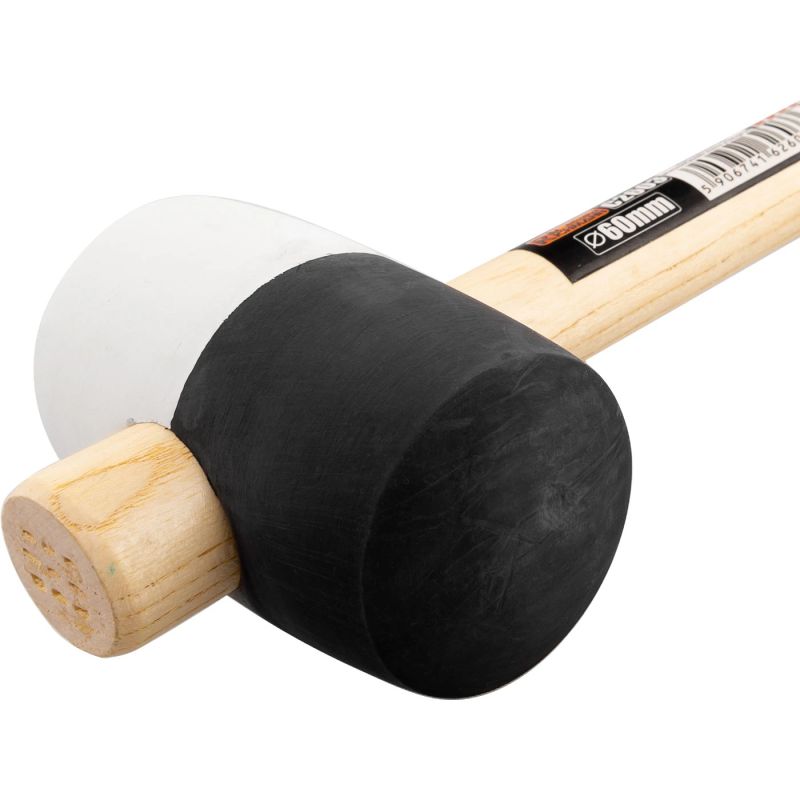 Rubber mallet 90mm-24 oz wooden handle