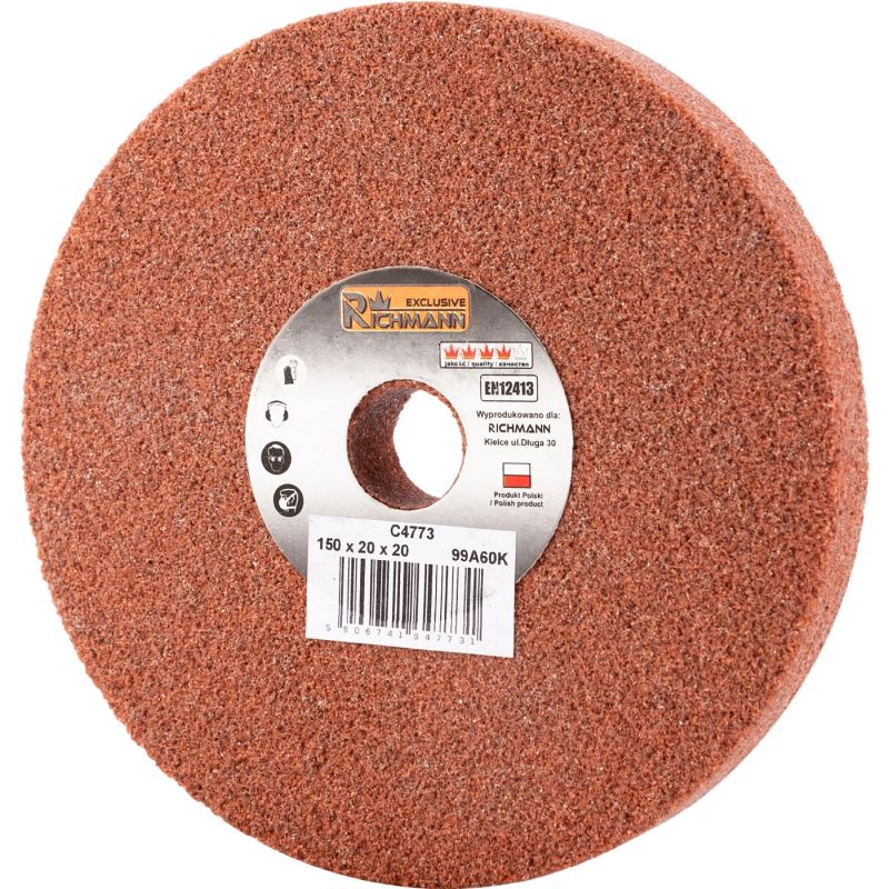 KERAMINIS ŠLIFAVIMO DISKAS 150 x 20 x 20 Raudonas 99A60K