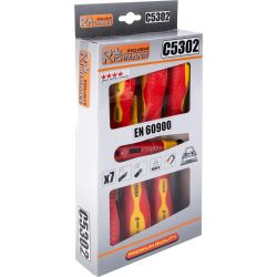 Electrical scredrivers 6 pcs + tester en60900