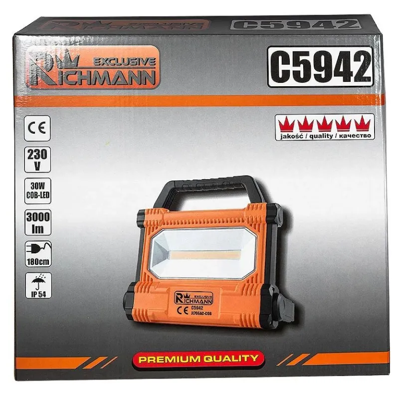 Būvniecības lukturis Richmann 30W